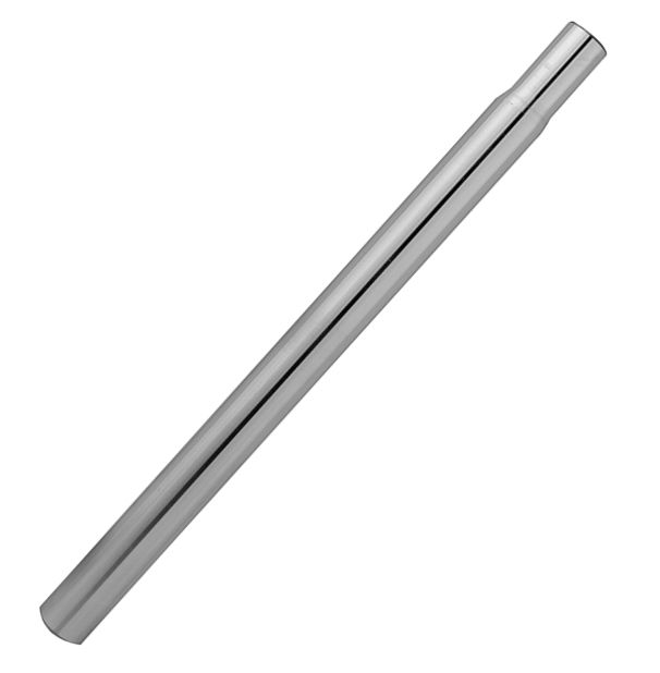 25.4mm Straight Aluminum Seatpost - 350mm length - Silver