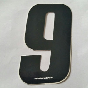 Tangent BMX Numberplate Number - 4" # - Black