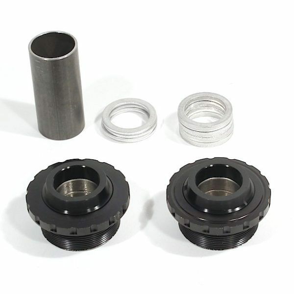 Profile Racing 19mm Euro Inboard BMX Bottom Bracket Set - Black - USA Made