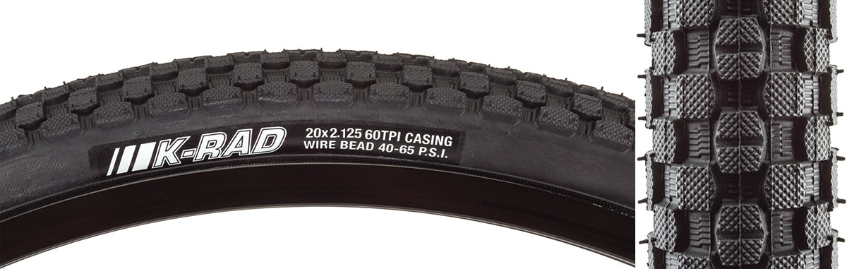 20x2.125 Kenda K-Rad BMX tire - Black