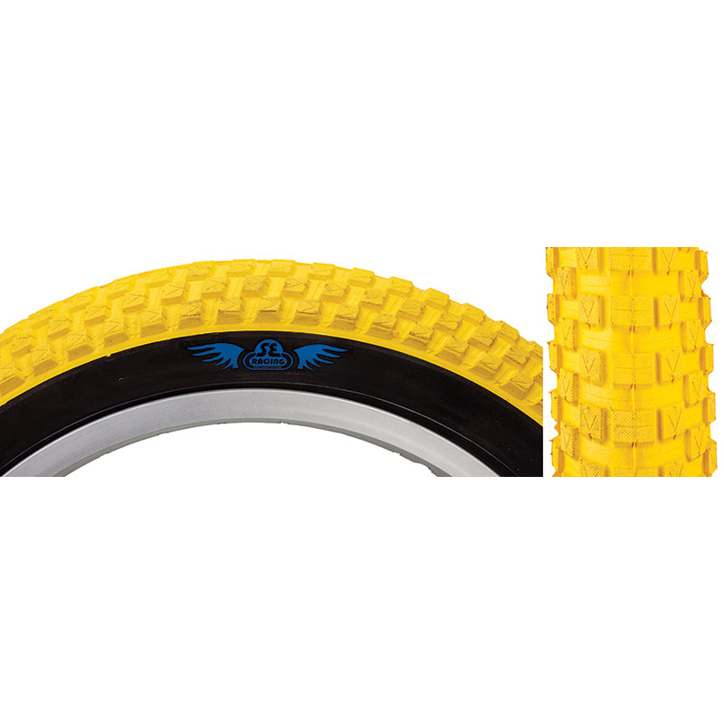 16x2.125 SE Racing Cub BMX Tire - Yellow w/ Black Sidewall