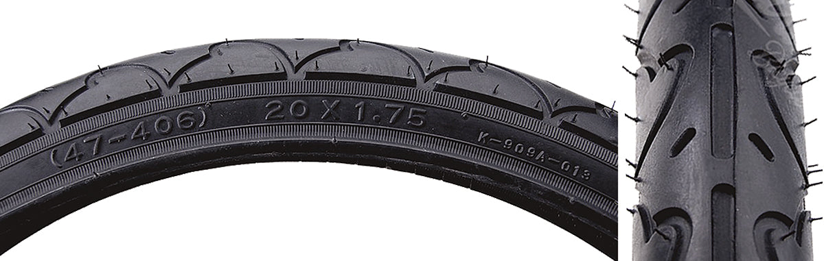 20x1.75 Kenda K909 Freestyle BMX tire - All Black