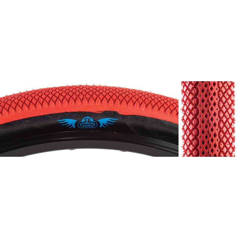 29x2.1 SE Racing Speedster BMX Tire - Red w/ Black Sidewall