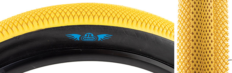 27.5x3.0 (584mm) Vee Tire Speedster - Yellow w/ Black Sidewall - SE Beastmode tire
