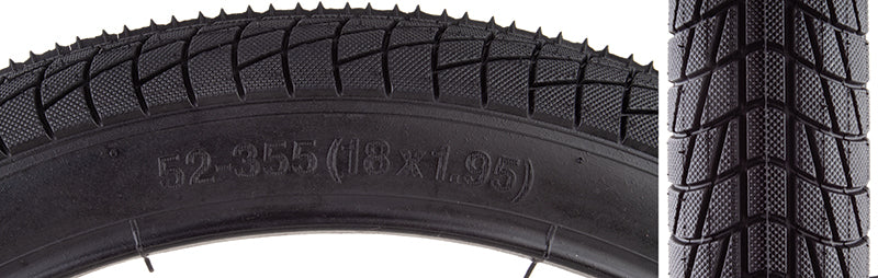 18x1.95 Ralson Contact BMX tire - All Black