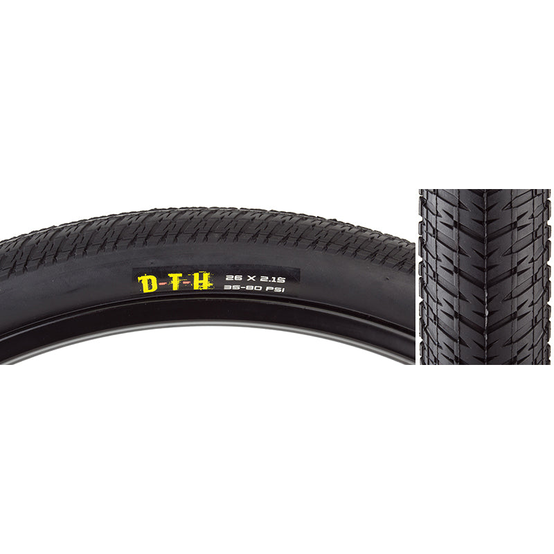26x2.15 Maxxis DTH Folding Tire - All Black