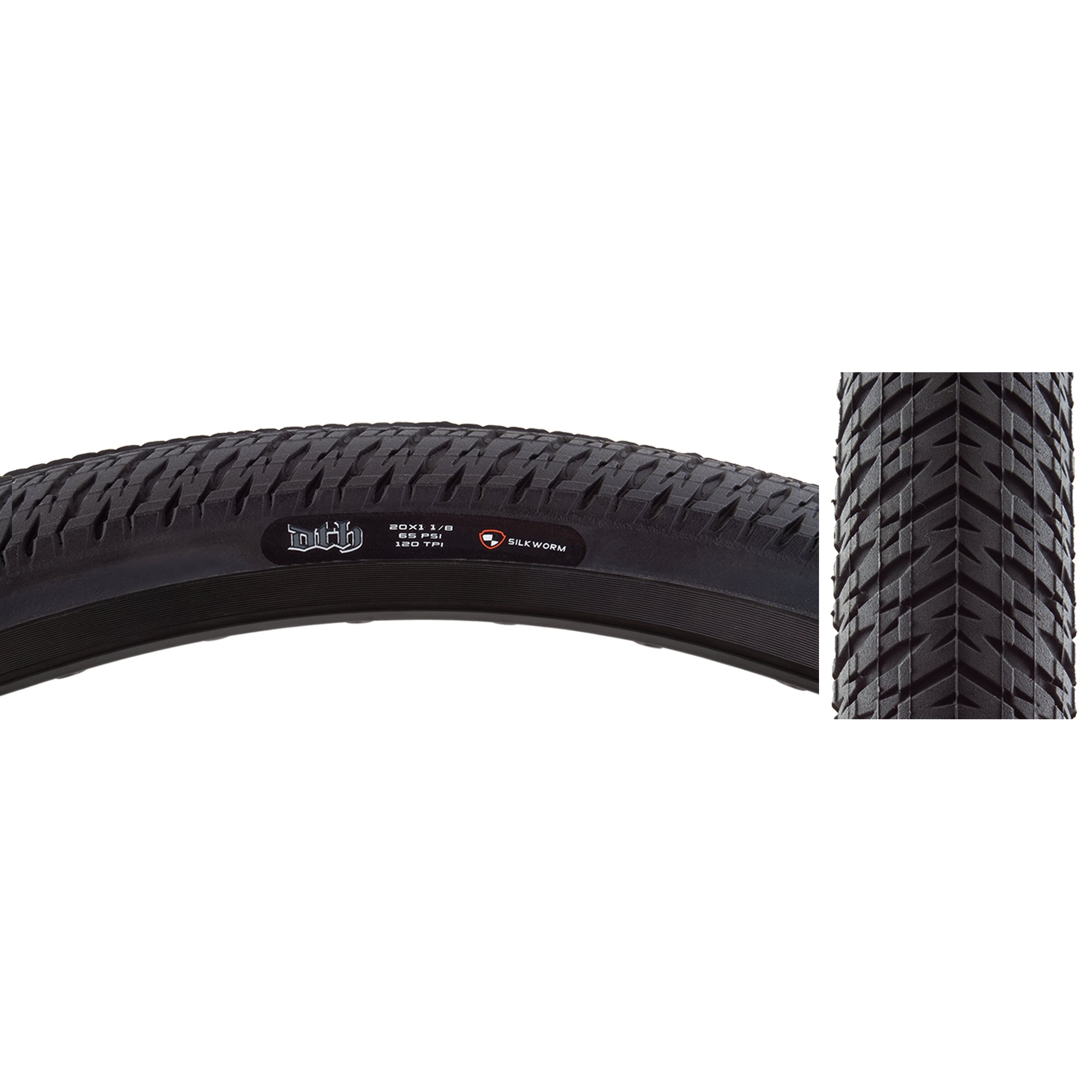 20x1-1/8" Maxxis DTH BMX tire - Black
