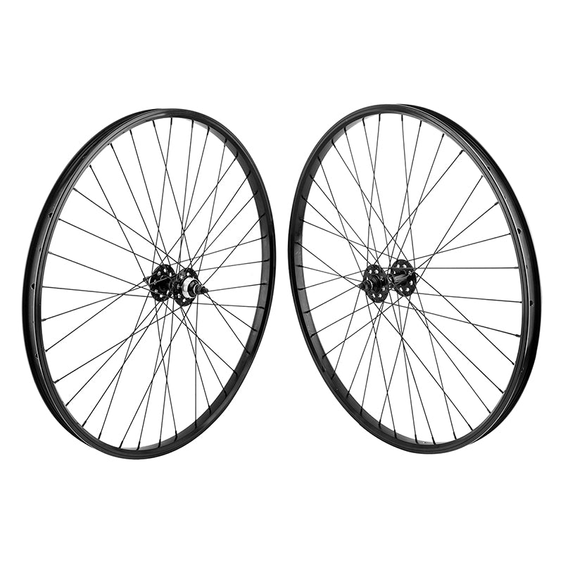 29" SE Racing Wheelset - Pair - 36H - Double Wall - Sealed Bearing - Flip Flop - Black