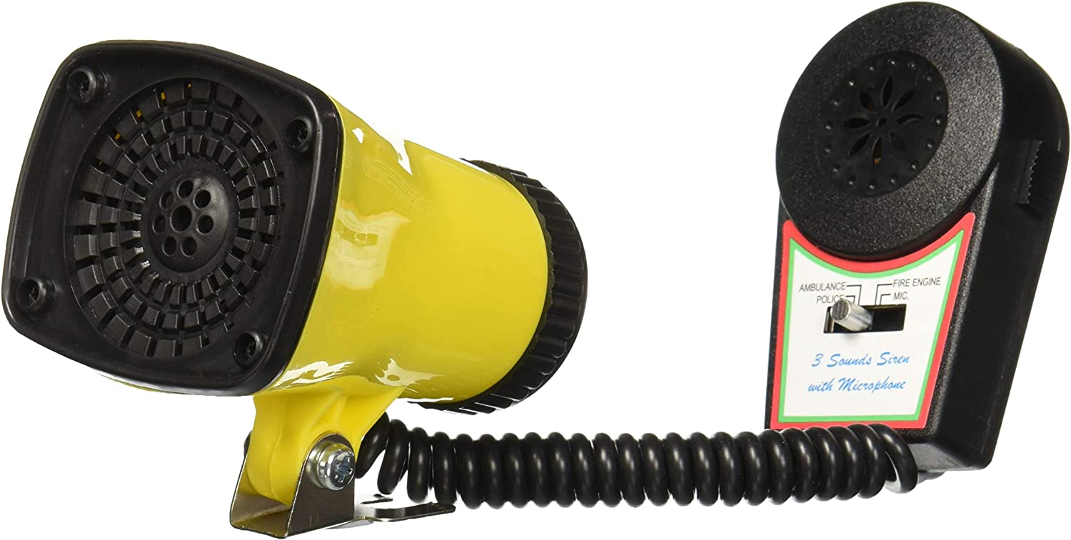 Novelty 3 Sound Electric Toy Siren - Black & Yellow