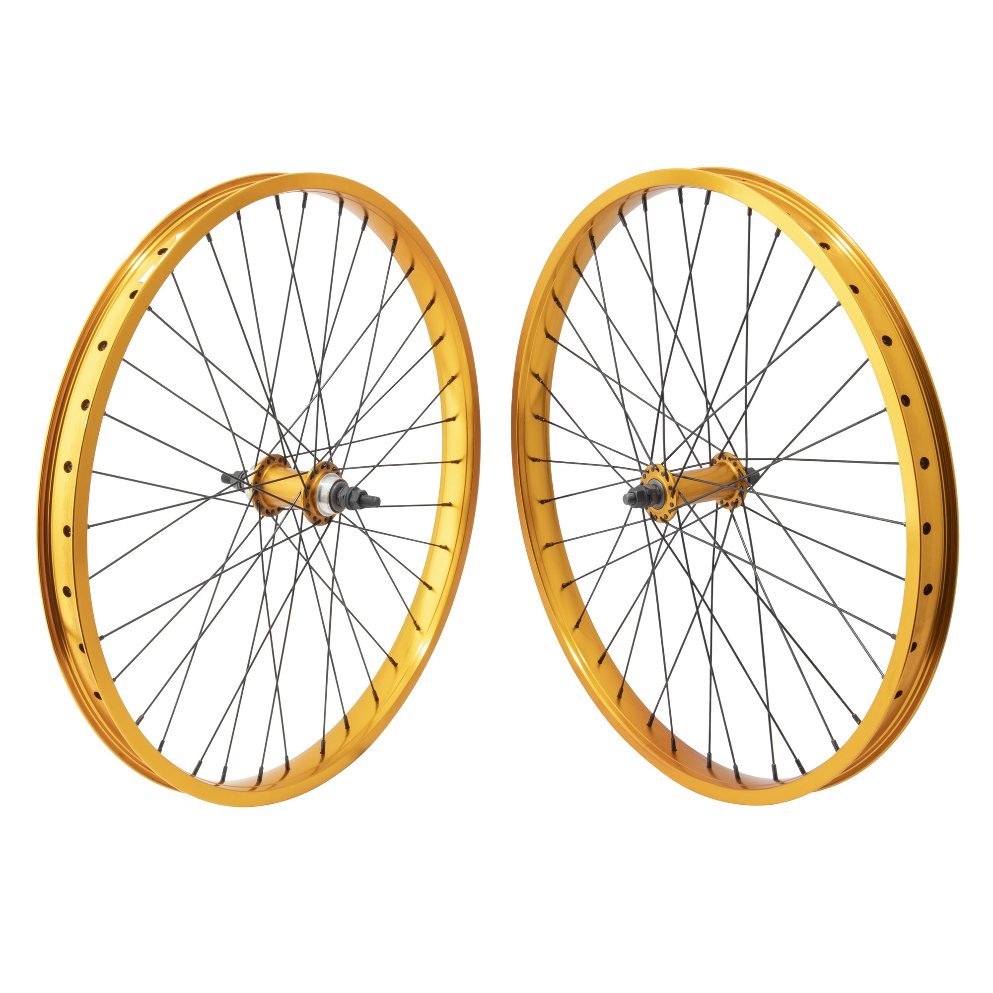 24 SE Racing So Cal Flyer Wheelset Pair 36H Flip Flop Gold BMXGuru C W Cycle