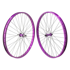 29" SE Racing Big Flyer Wheelset - Pair - 36H - Flip Flop - Purple