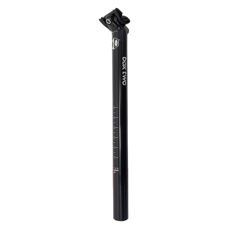 Box Two 31.6mm Aluminum Micro Adjust Seat Post - 20mm offset - Black