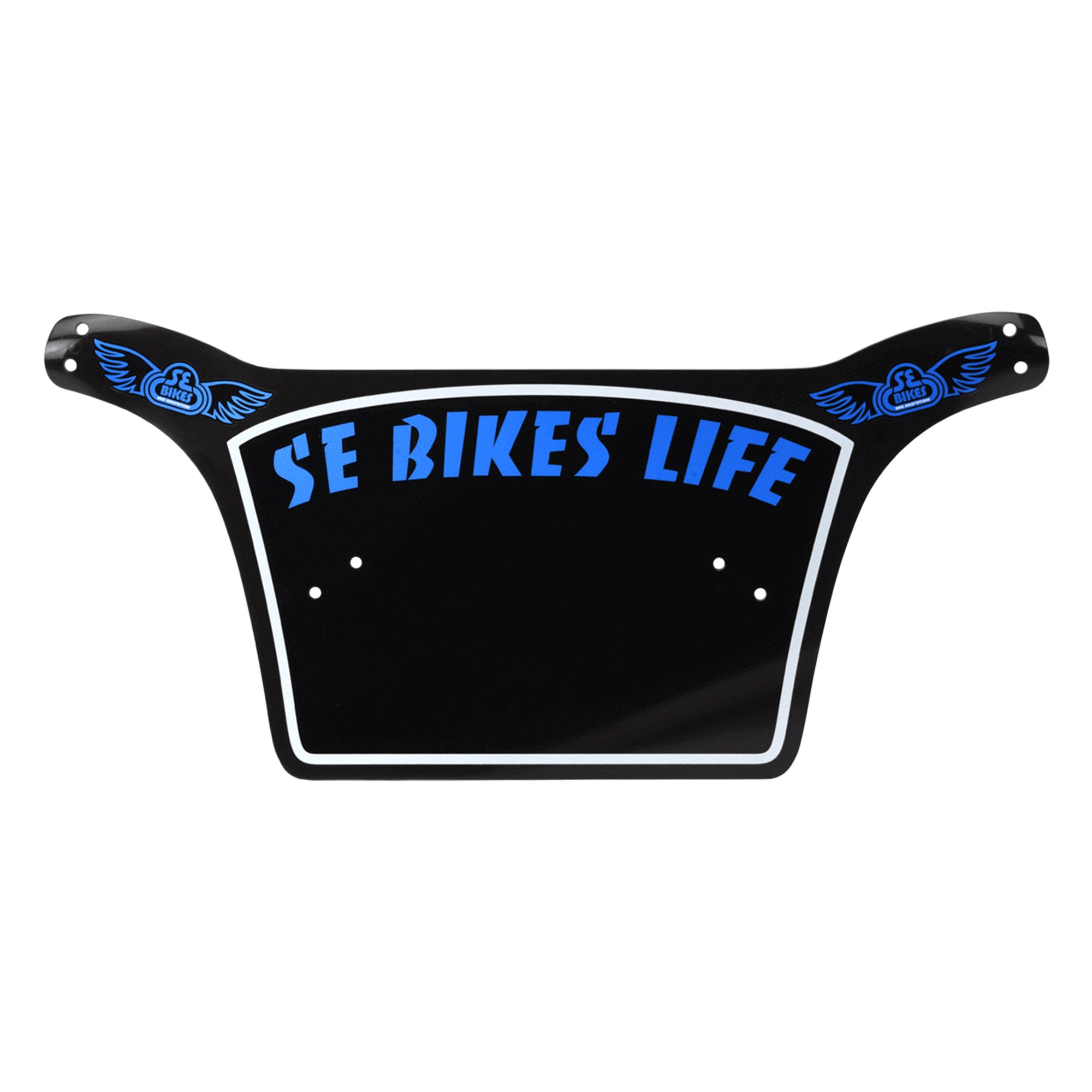 SE Racing "Bikes Life" BMX Number Plate - Black/Blue