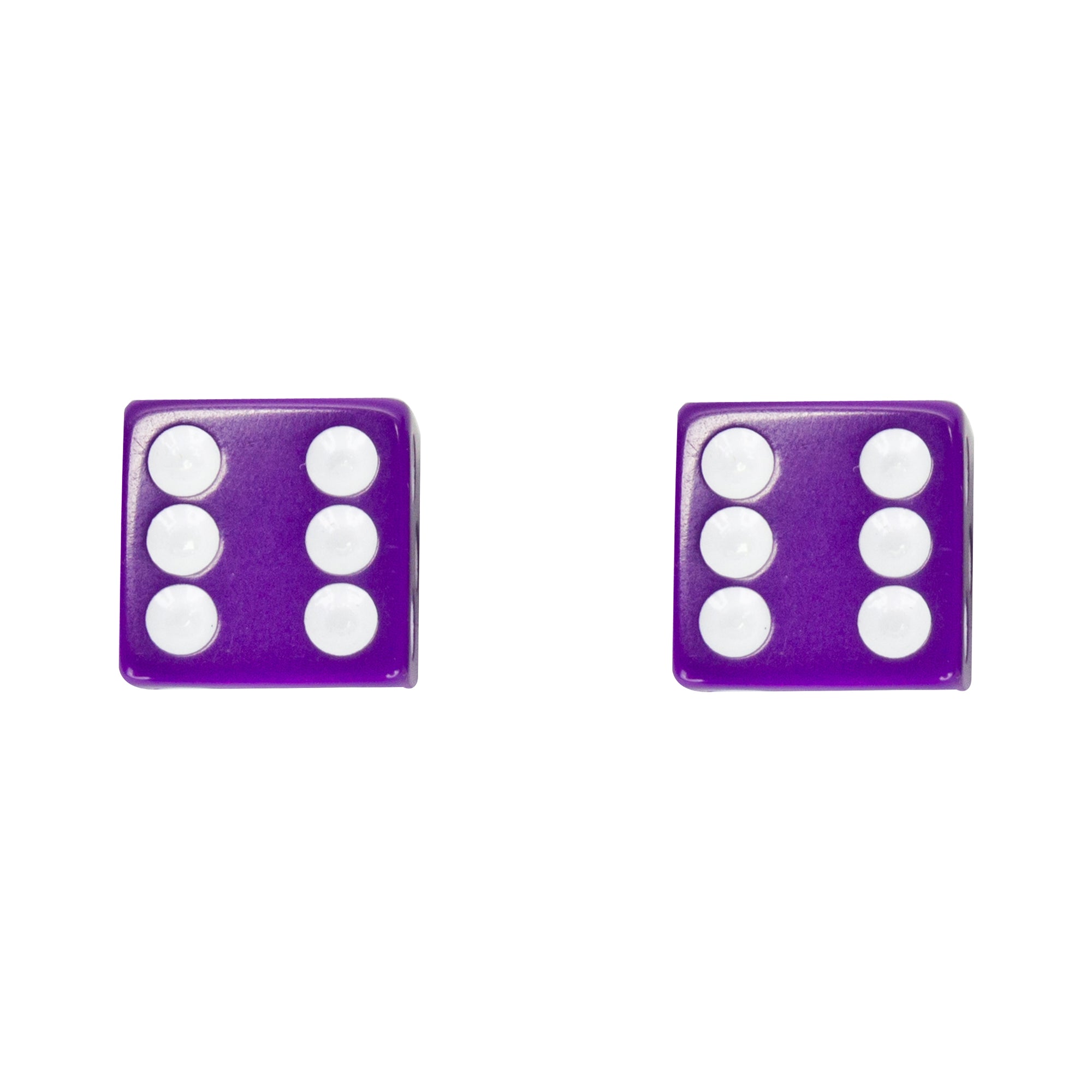 Trik Topz Dice Valve Caps -  Pair - Purple