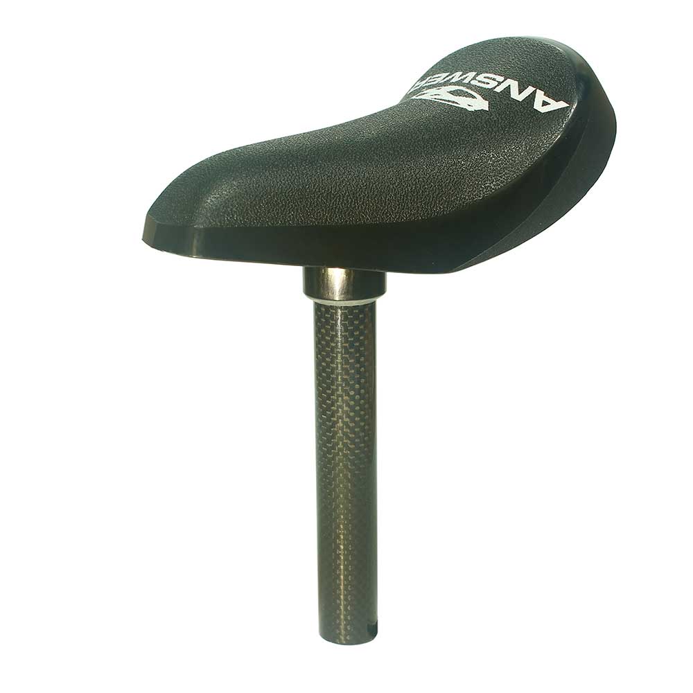 Answer Mini Carbon BMX Seat and Post Combo - 22.2mm Uni type - Black