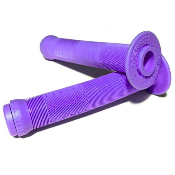 Merritt BMX Billy Perry Grips w/ Bar Ends - Flanged - Purple