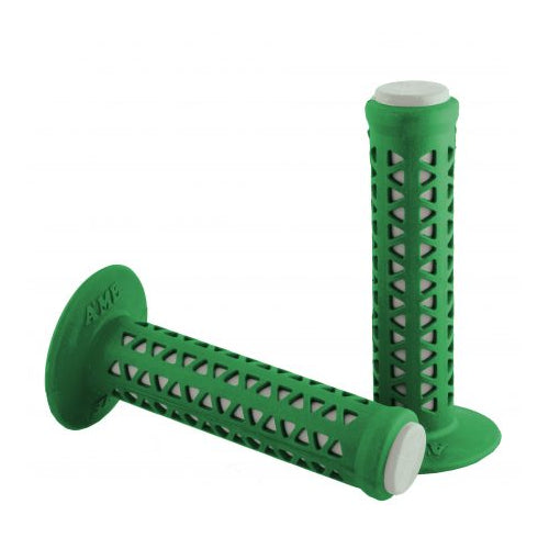AME Unitron re-issue retro BMX grips - Green over White