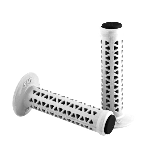 AME Unitron re-issue retro BMX grips - White over Black