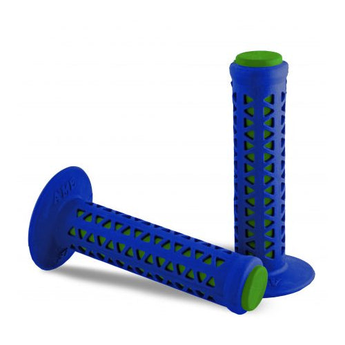 AME Unitron re-issue retro BMX grips - Blue over Green