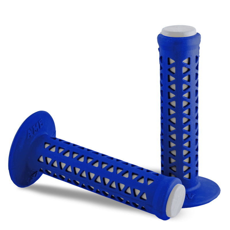 AME Unitron re-issue retro BMX grips - Blue over White