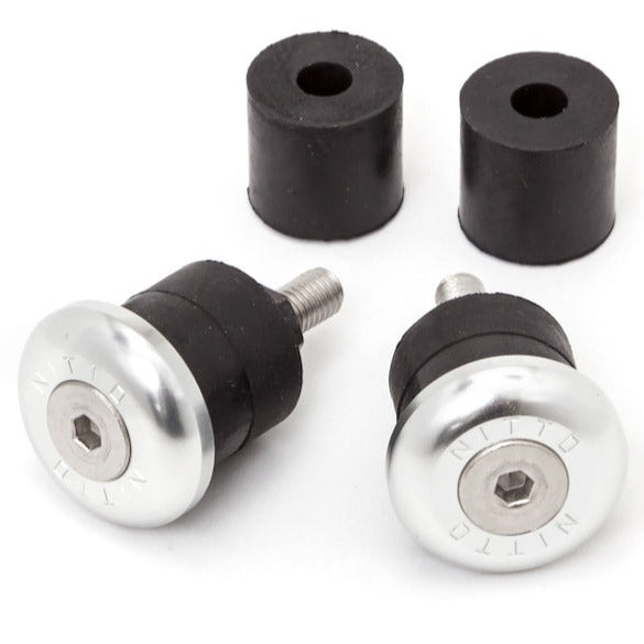 Nitto EC02 BMX Bar Ends Aluminum Bar Plugs Silver