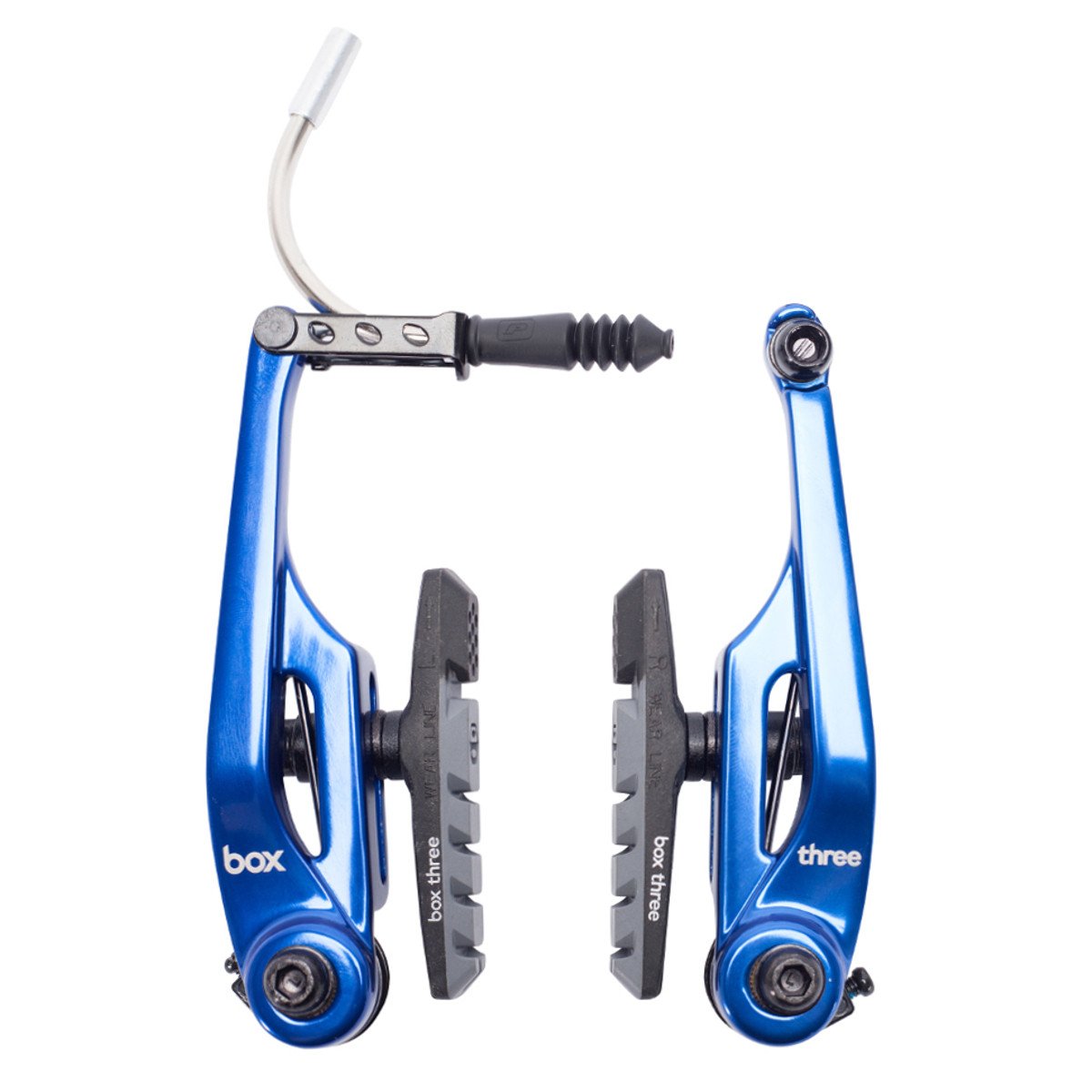 Box Three Pro BMX V-Brake Caliper - Long Reach (108mm) - Blue