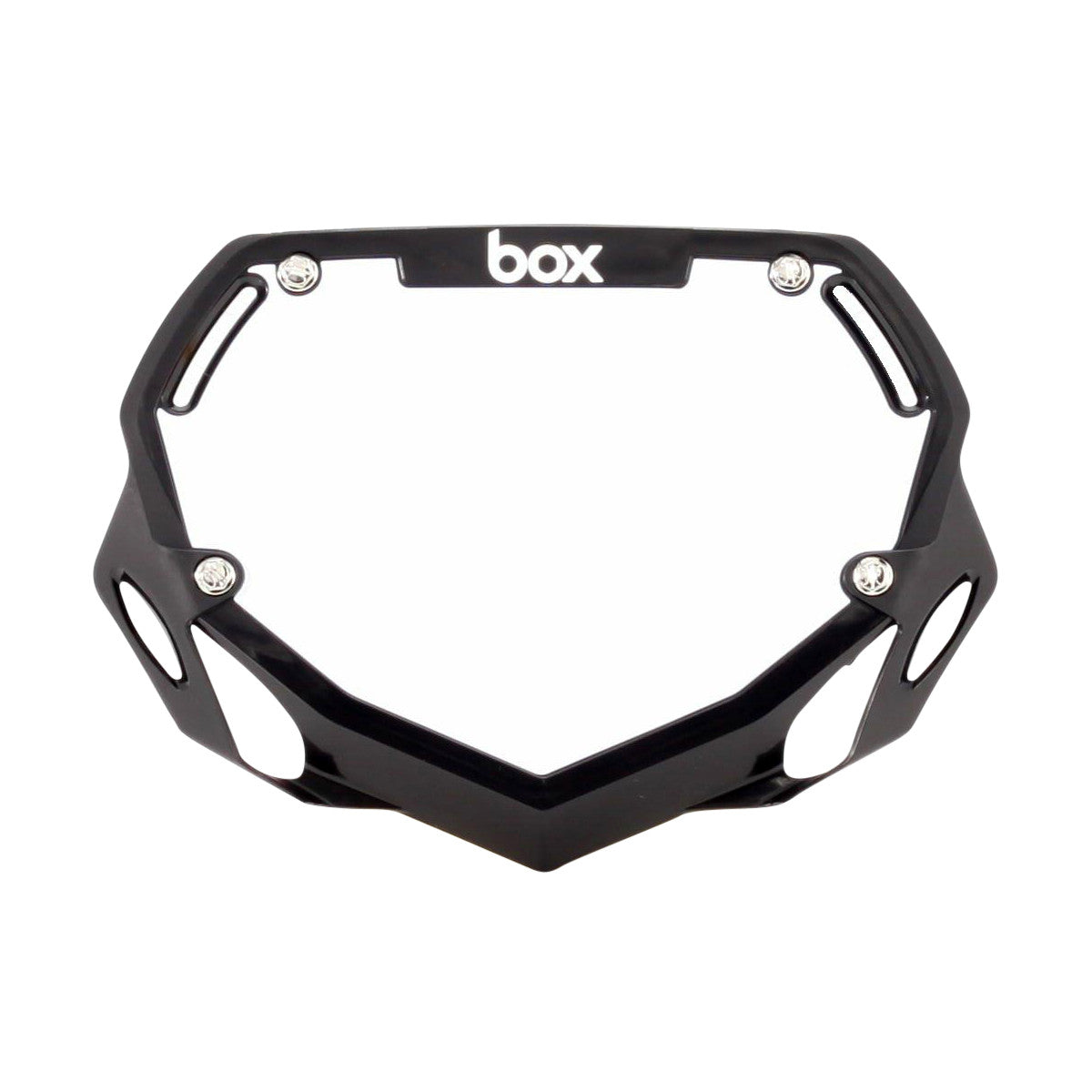 Box Two Mini / Cruiser BMX Number Plate - Black + White