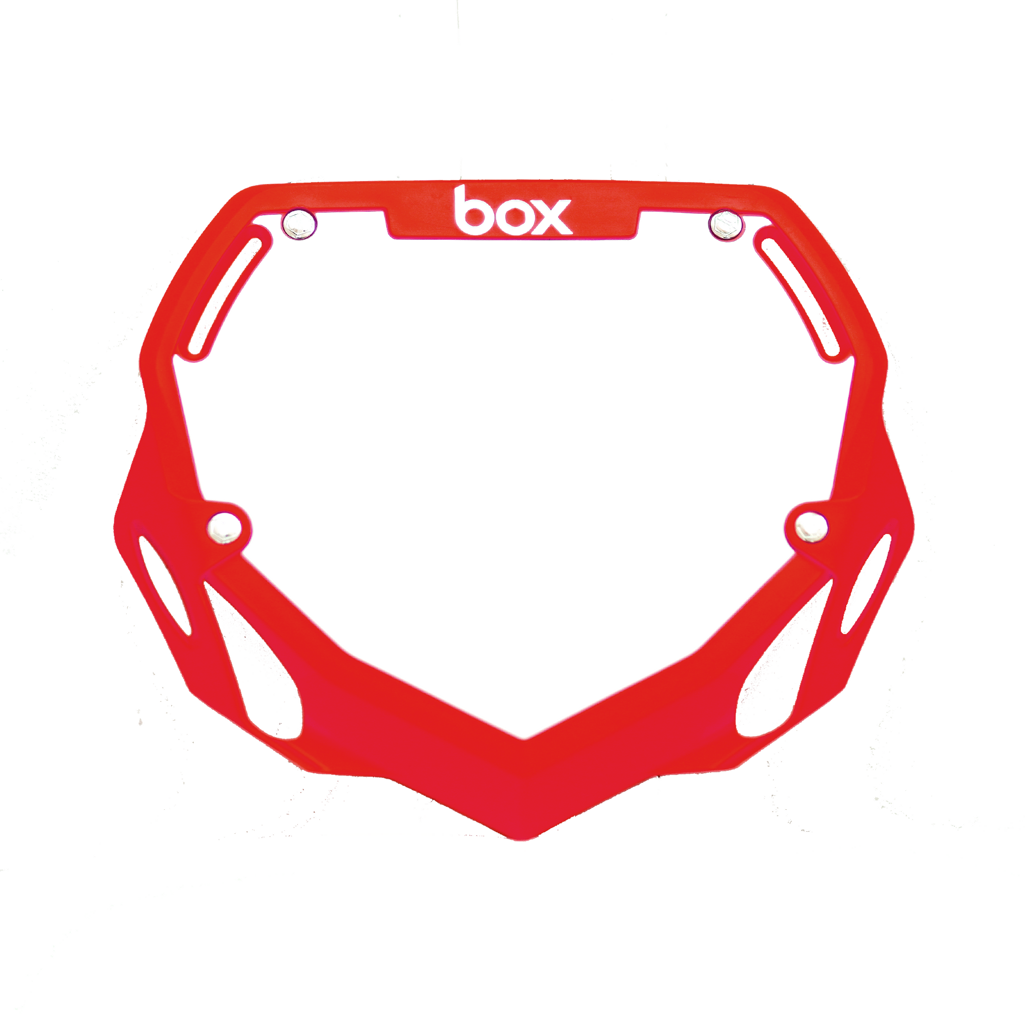Box Two Pro BMX Number Plate - Red + White