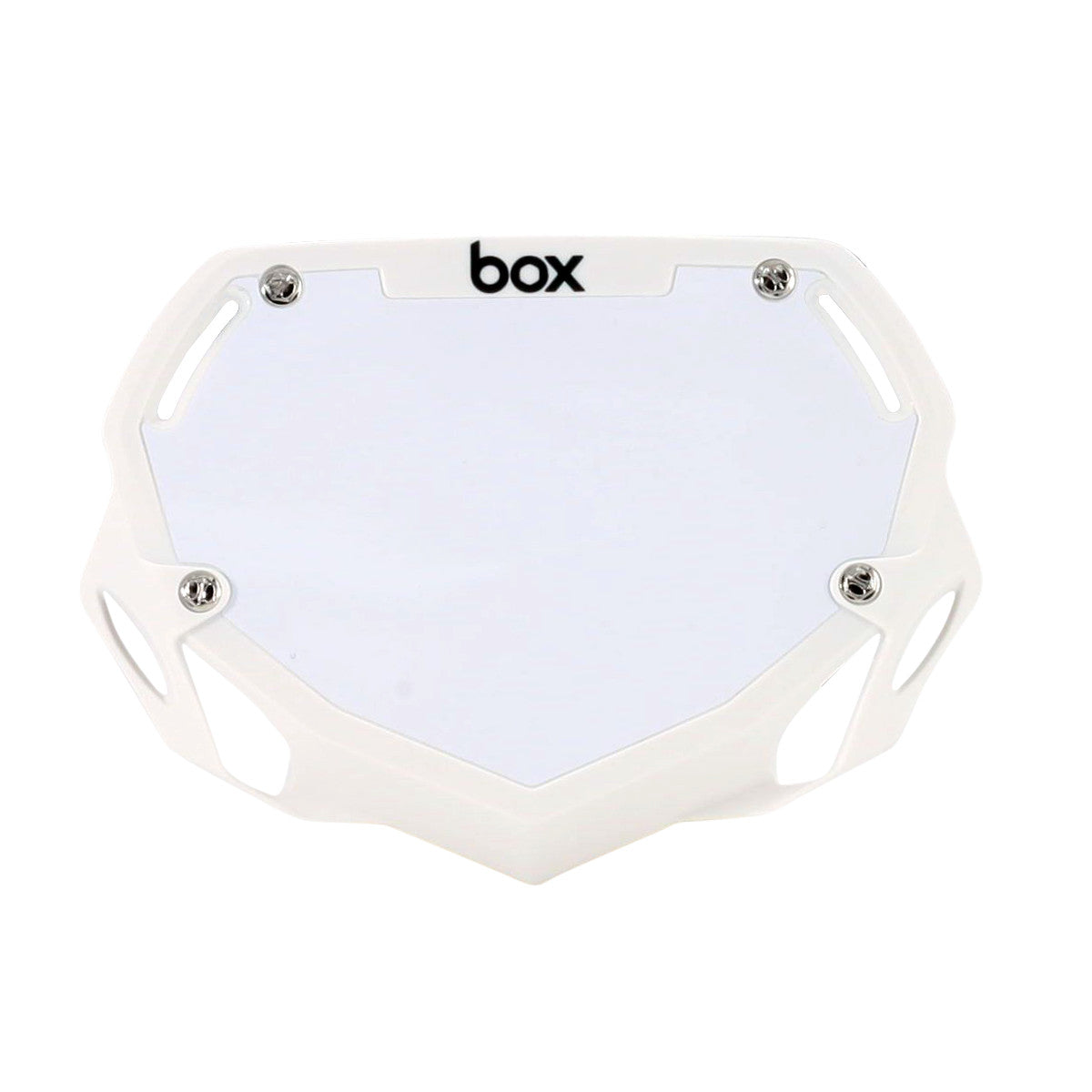 Box Two Mini / Cruiser BMX Number Plate - White