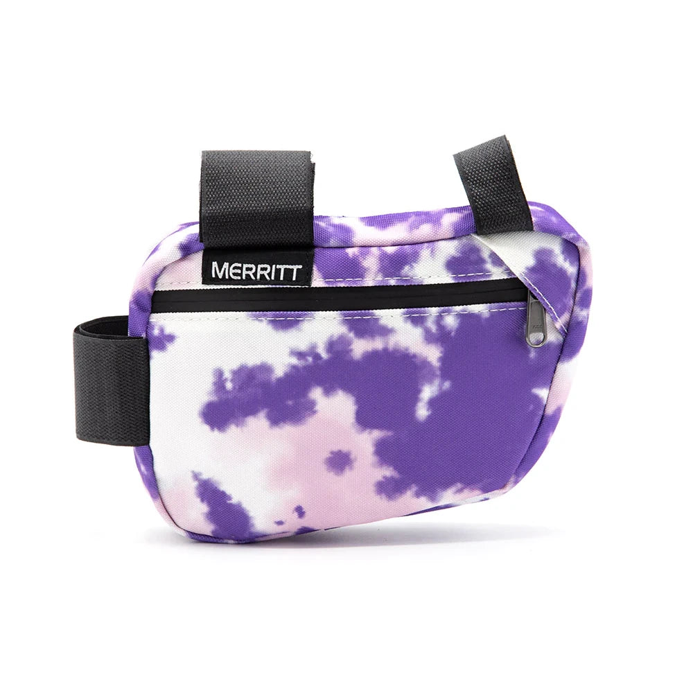 Merritt BMX Corner Pocket Frame Bag - Purple Tie Dye