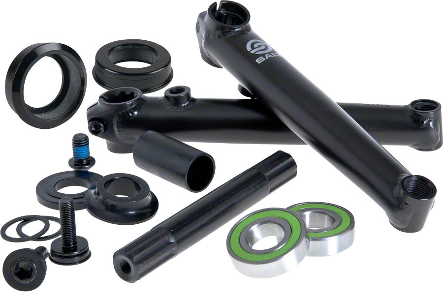Salt Rookie 3-Piece RHD 19mm BMX Crank w/ American BB - 175mm - Black