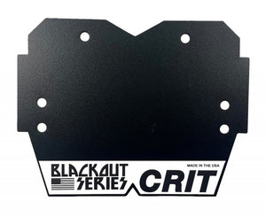 Crit Carbon Mini/Cruiser BMX Number Plate - Black - USA Made