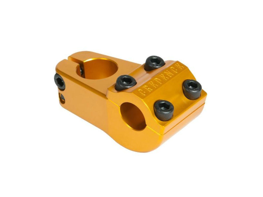 S&M Credence Turtleneck Top Load BMX Stem - 52mm - Gold - USA Made