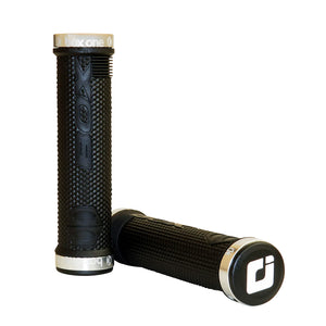 Box One Lock-On BMX Grips - Black w/ Colored clamps - USA Made by ODI