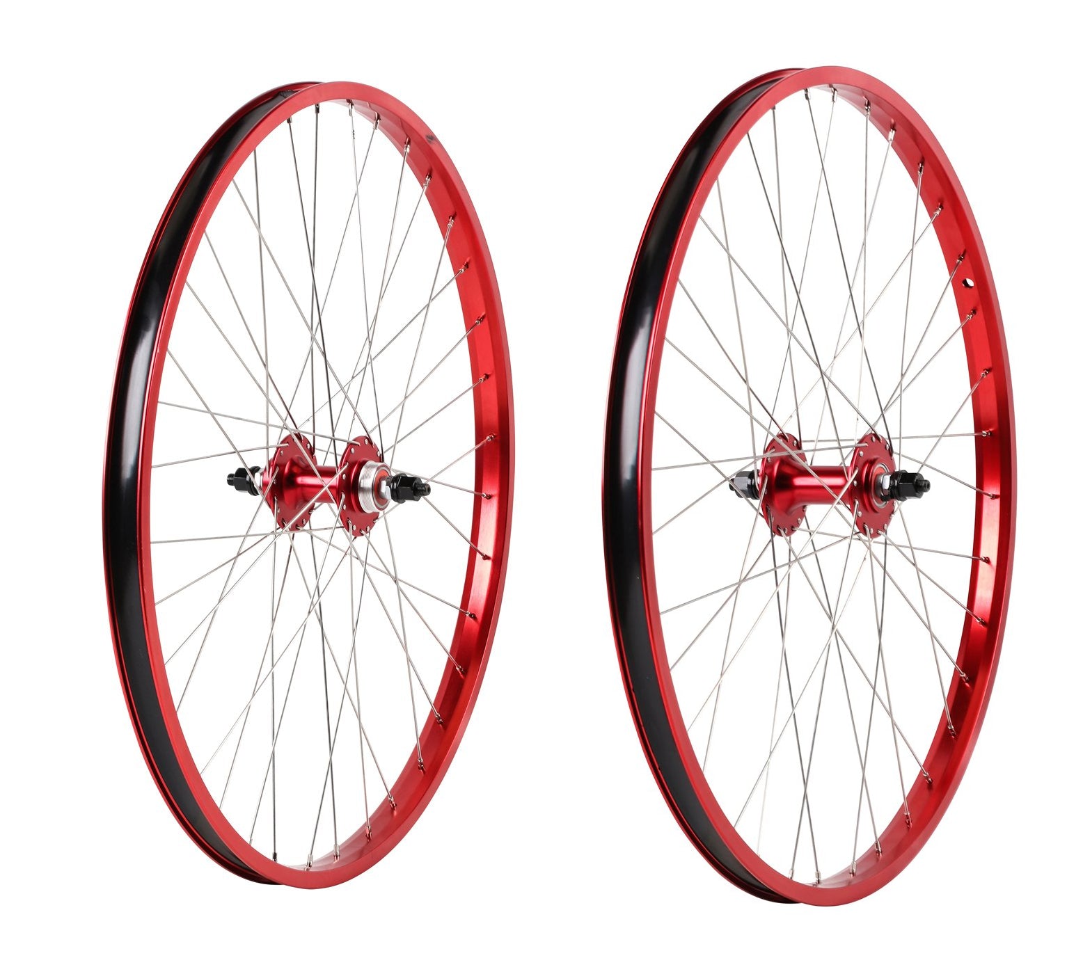 26" Haro Legends  BMX Wheelset - Sealed - Double Wall - Red