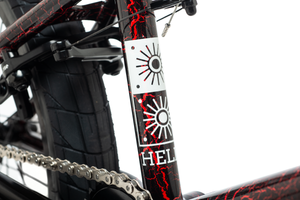 DK Helio 20" Complete BMX Bike - 21"TT - Black/Red Crackle