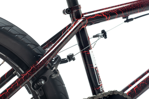 DK Helio 20" Complete BMX Bike - 21"TT - Black/Red Crackle