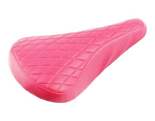 Quilted BMX / Road Retro Railed Seat - Pink