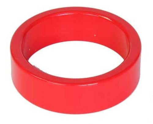Headset Spacer/Shim  - 10mm x 1-1/8" - Red Powdercoat