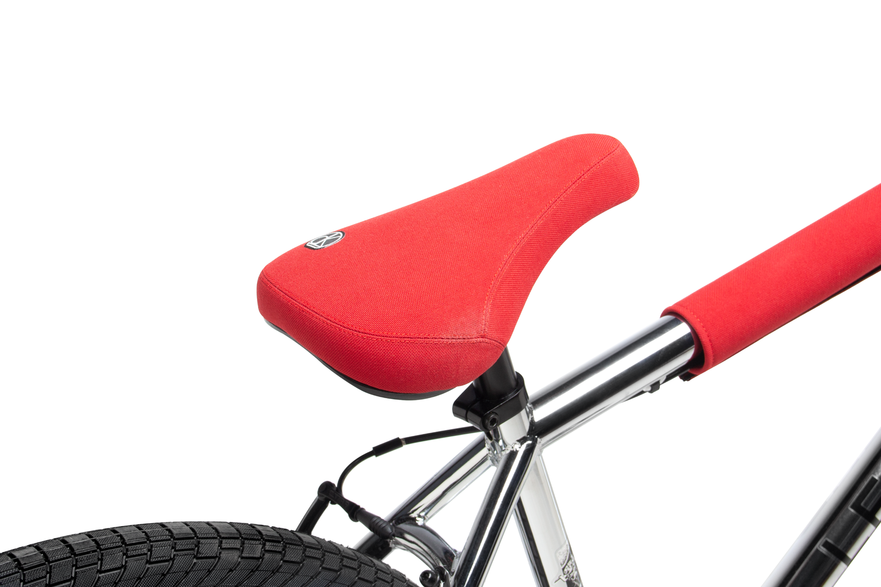 DK Legend 26" Retro Cruiser Complete BMX Bike - 22.4"TT - Chrome/Red