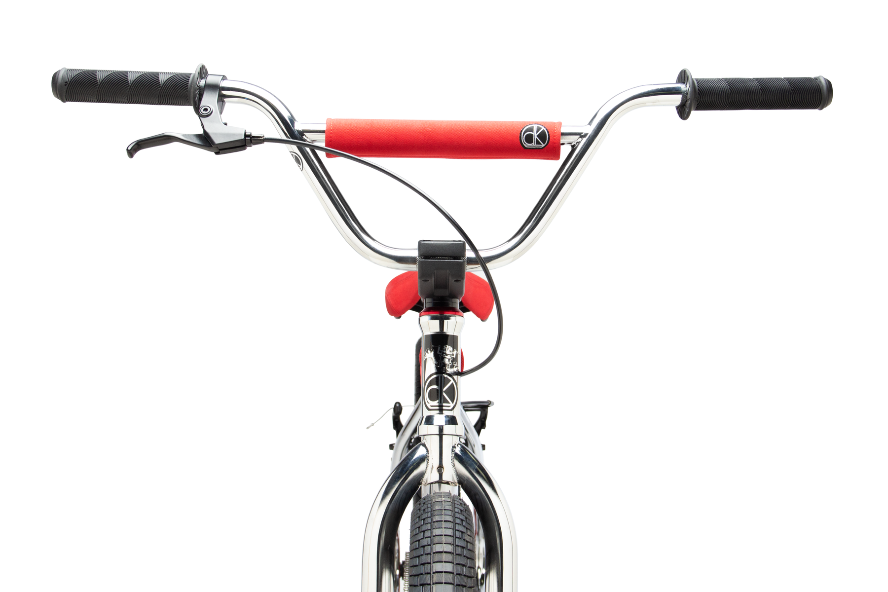 DK Legend 26" Retro Cruiser Complete BMX Bike - 22.4"TT - Chrome/Red