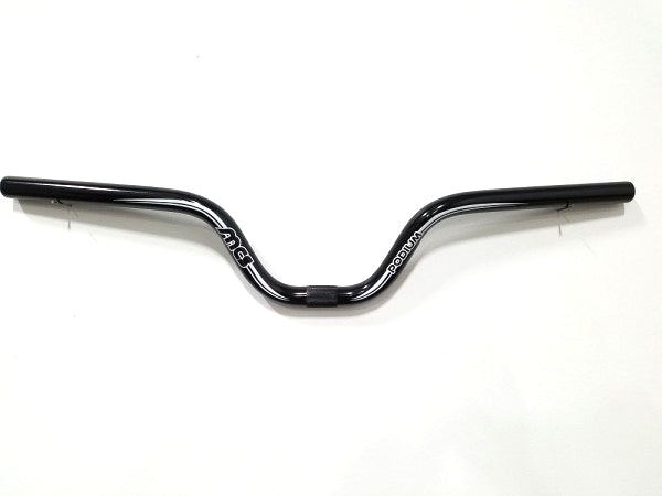 MCS Podium 1pc Aluminum Race BMX Handlebars 4 tall Black White BMXGuru C W Cycle