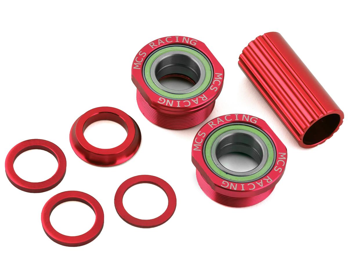 MCS Bicycles 19mm Euro BMX Bottom Bracket Set - Red