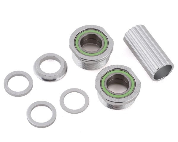 MCS Bicycles 19mm Euro BMX Bottom Bracket Set - Silver