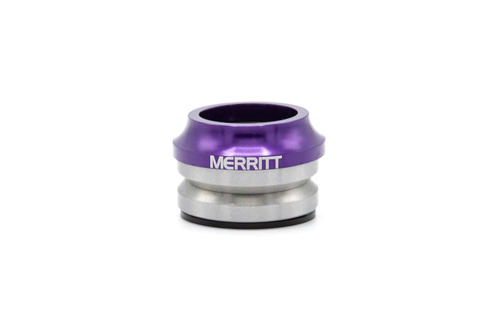 Merritt Low Top 1-1/8" Integrated BMX Headset - Purple