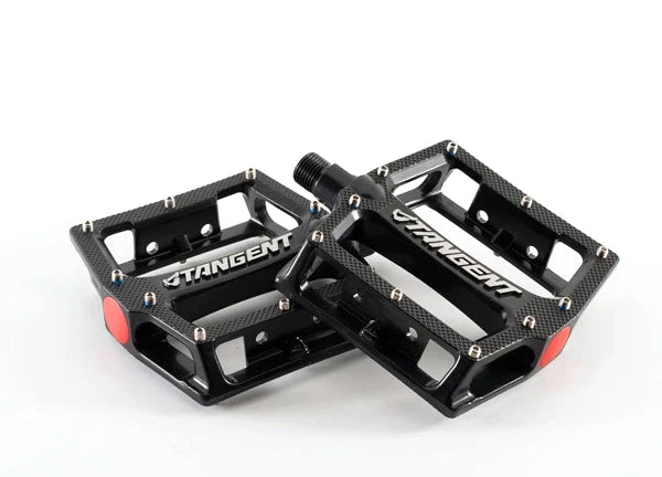 Tangent Platform BMX Pedals - Aluminum - 9/16" - Black