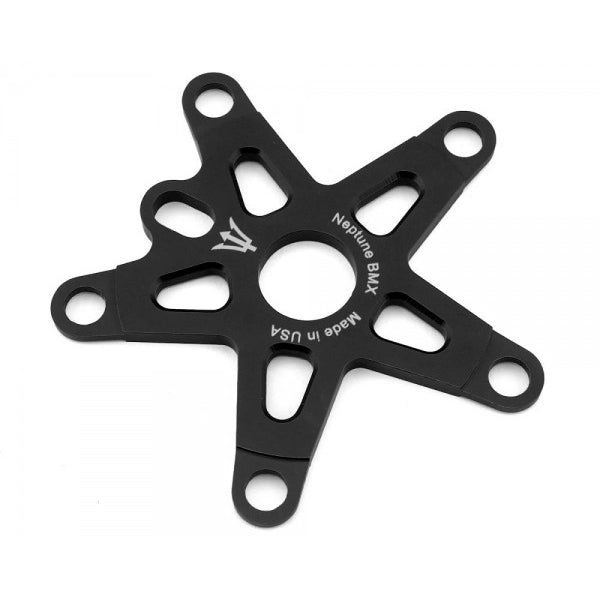 Neptune Starfish Aluminum BMX Spider - 110mm - Black - USA Made