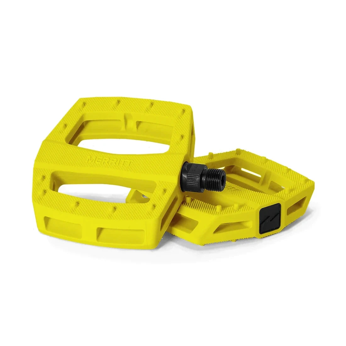 flat pedals yellow Merritt BMX P1 PC Platform Pedals - 9/16" - Yellow