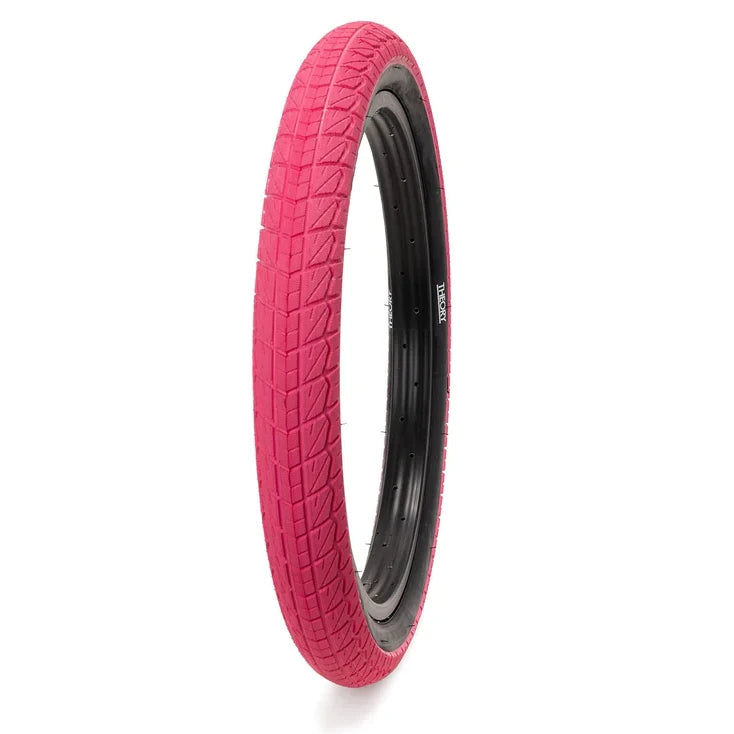 20x2.40 Theory Proven BMX Tire Pink w Black Sidewall BMXGuru C W Cycle