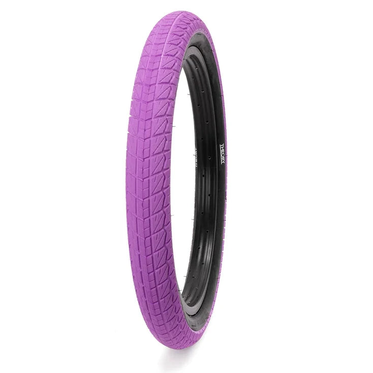 20x2.40 Theory Proven BMX Tire - Purple w/ Black Sidewall